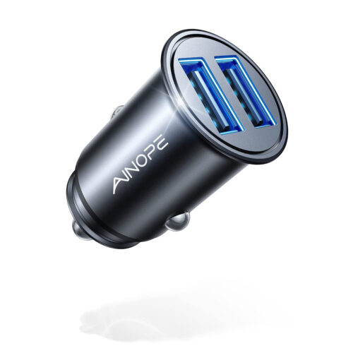AINOPE Car Charger – Smallest 4.8A Fast Charging Adapter for Cars